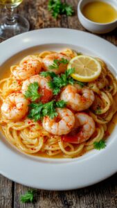 creamy garlic shrimp dish