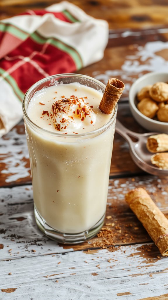 creamy holiday spiced drink