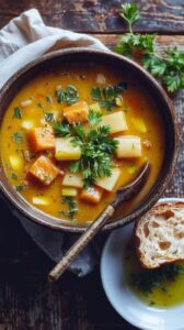 hearty fresh veggie soup
