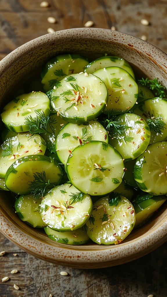 refreshing summer cucumber salad