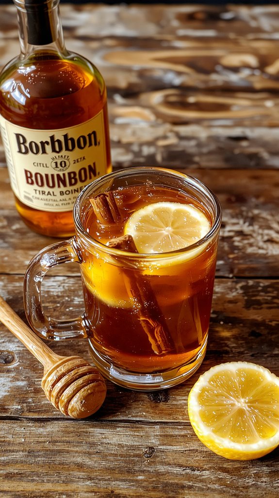 warm spiced whiskey drink