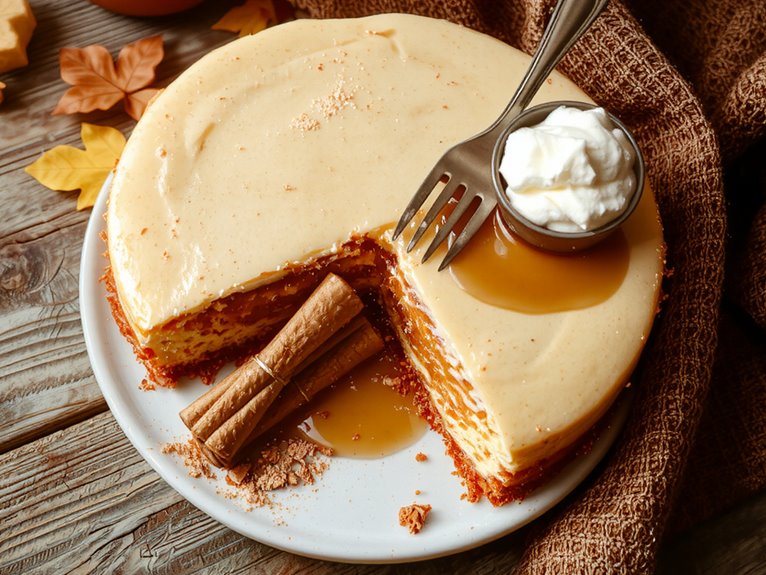 creamy spiced pumpkin dessert
