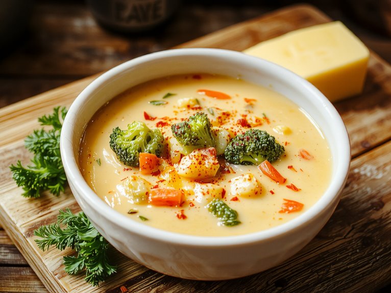 creamy broccoli cheese soup