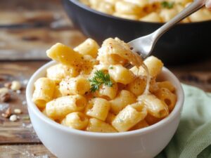 creamy cheese pasta dish