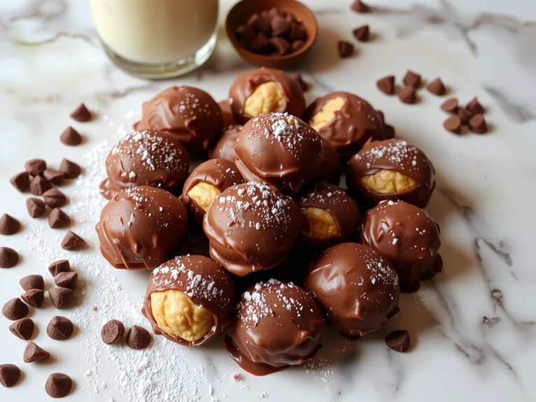 creamy peanut butter chocolates