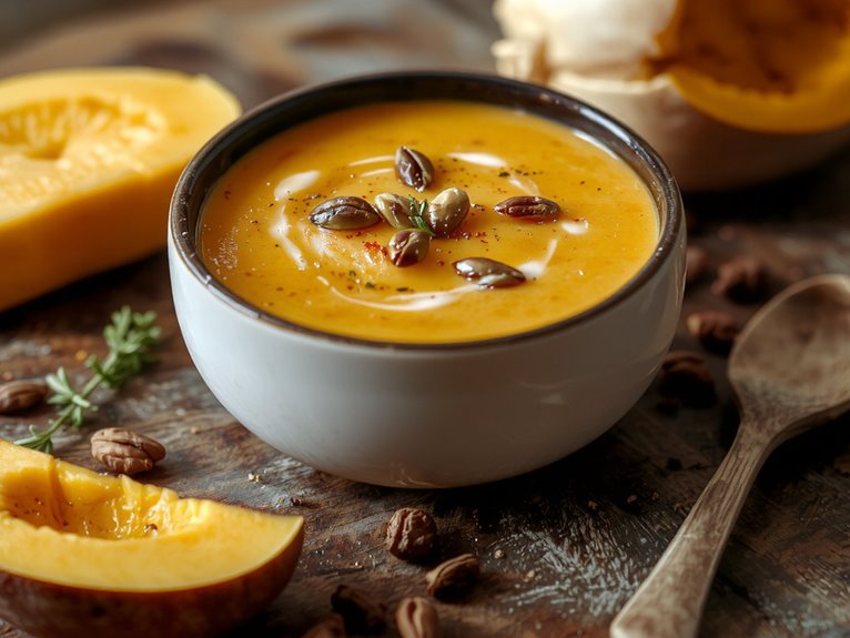 creamy seasonal squash soup