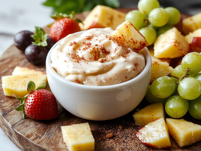 creamy sweet fruit dip