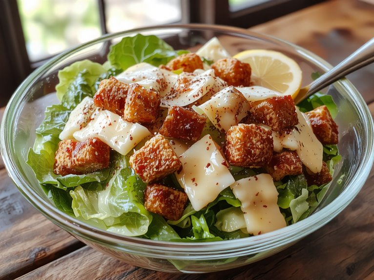 creamy tangy caesar salad
