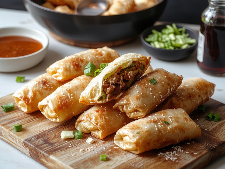 crispy homemade egg rolls