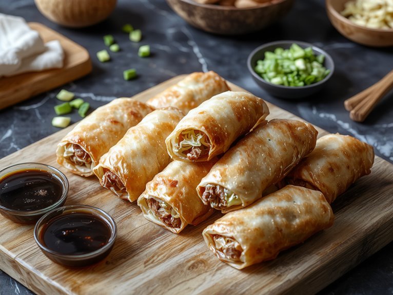 crispy savory egg rolls
