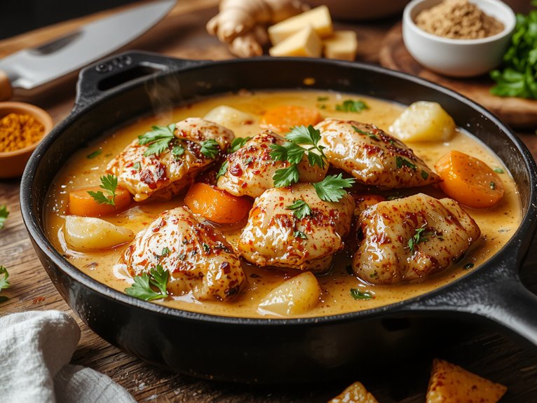 flavorful spiced chicken dish