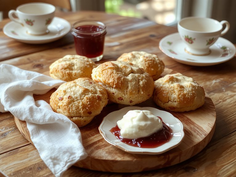 fluffy british breakfast scones
