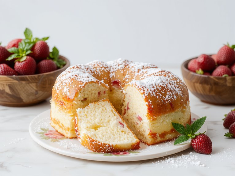 fluffy light sweet dessert