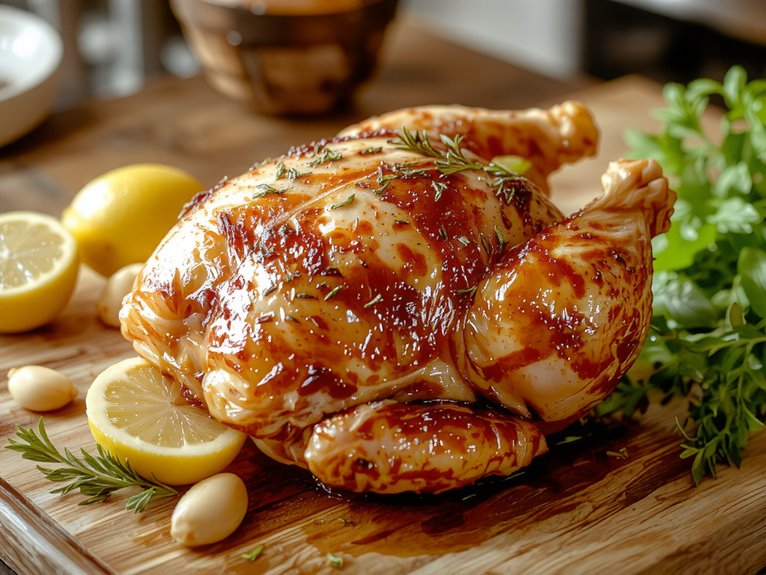 juicy crispy roast chicken