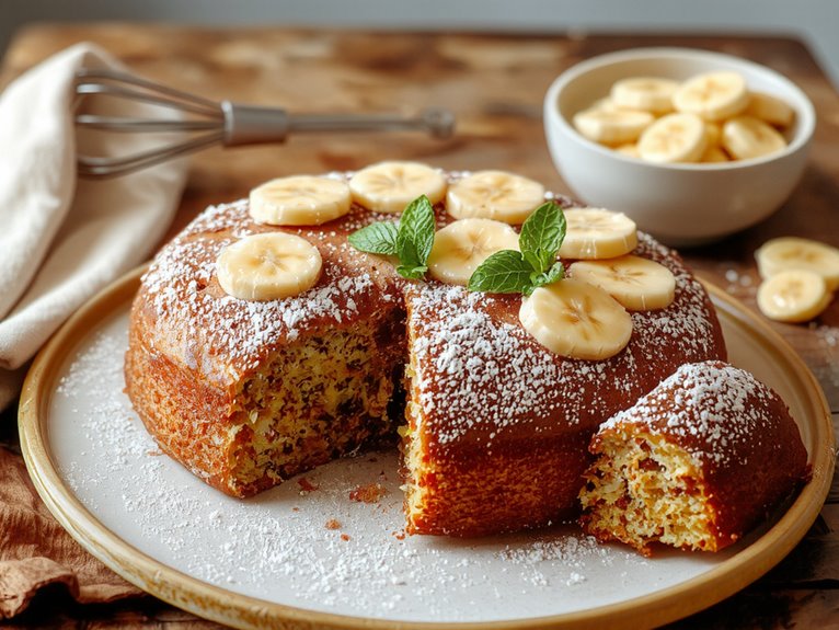 moist flavorful banana cake