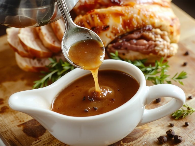 rich homemade turkey gravy