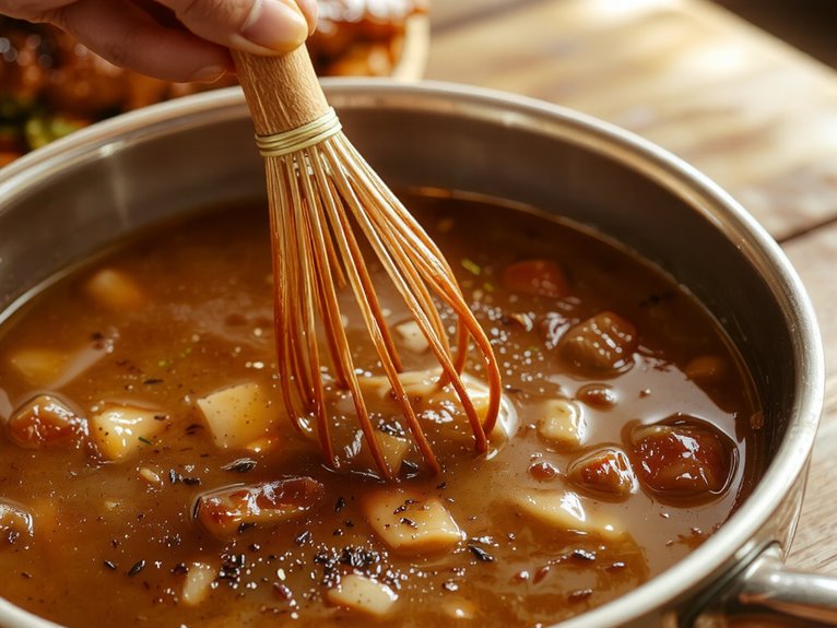 savory turkey stock based