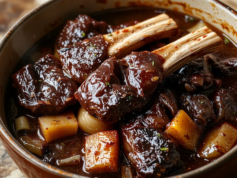 tender flavorful slow cooked ribs